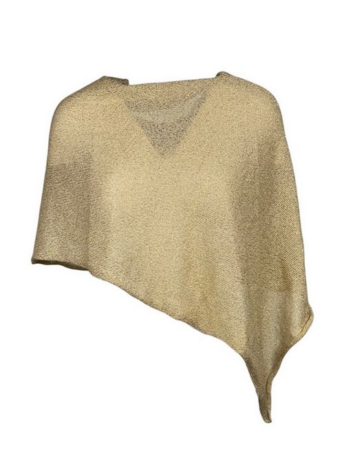 mini poncho liscio lurex oro Gaynor Bongard | DEREKORO